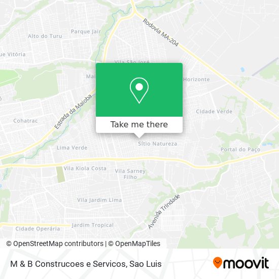 M & B Construcoes e Servicos map