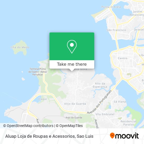 Mapa Aluap Loja de Roupas e Acessorios