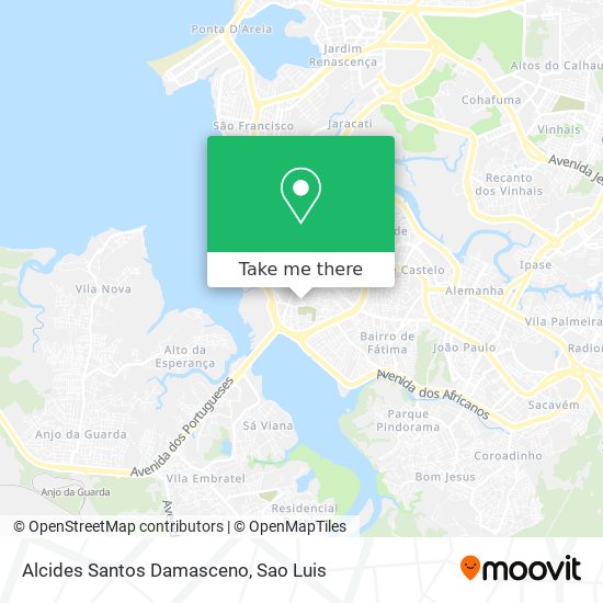 Alcides Santos Damasceno map