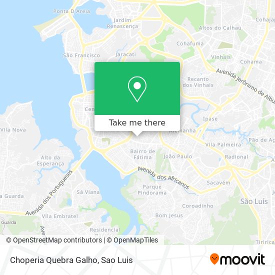 Choperia Quebra Galho map