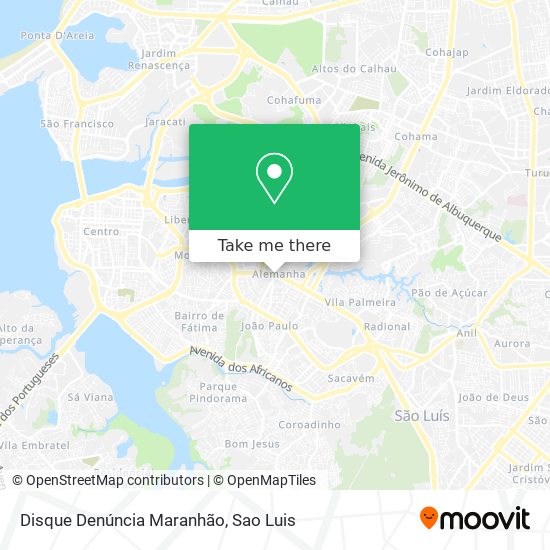 Disque Denúncia Maranhão map