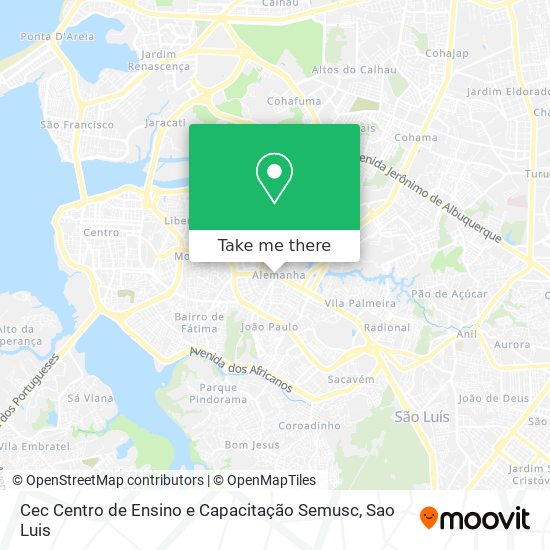 Cec Centro de Ensino e Capacitação Semusc map