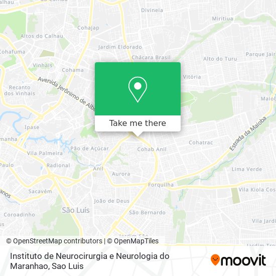 Instituto de Neurocirurgia e Neurologia do Maranhao map