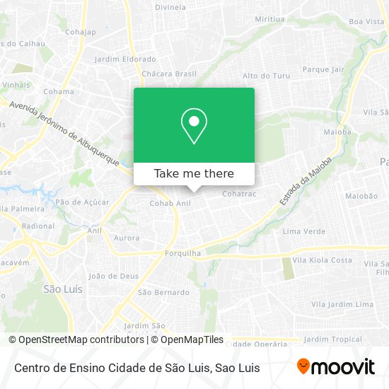 Centro de Ensino Cidade de São Luis map