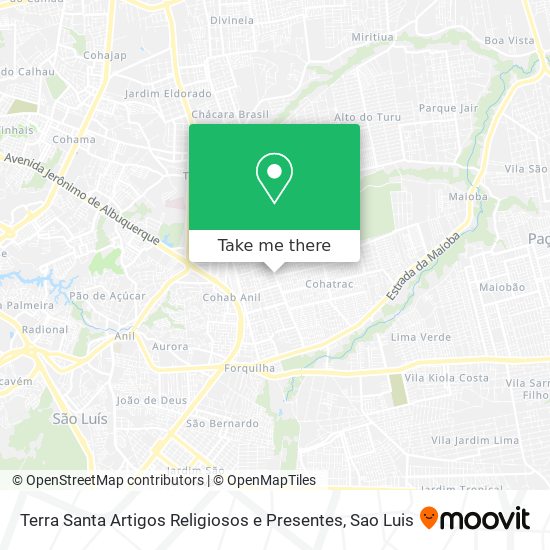 Terra Santa Artigos Religiosos e Presentes map