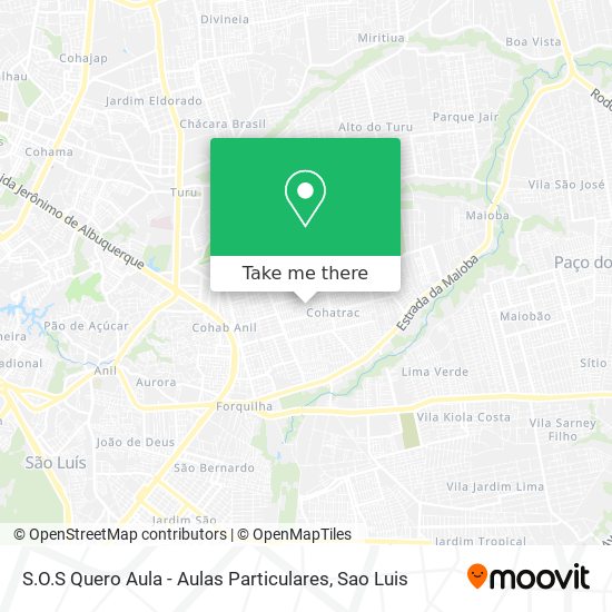 S.O.S Quero Aula - Aulas Particulares map