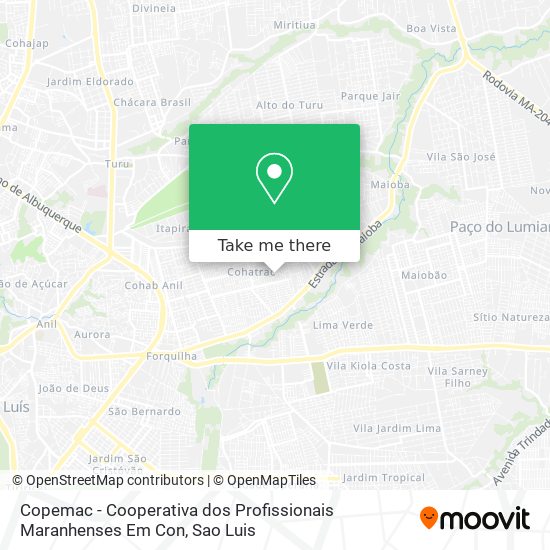 Copemac - Cooperativa dos Profissionais Maranhenses Em Con map