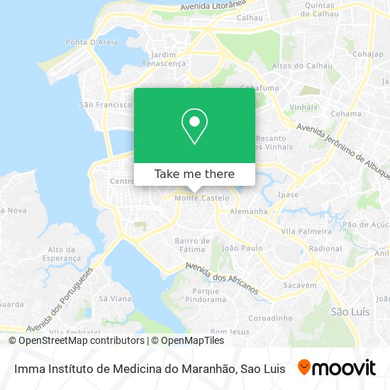 Imma Instítuto de Medicina do Maranhão map