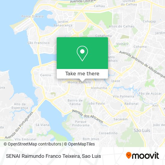 SENAI Raimundo Franco Teixeira map