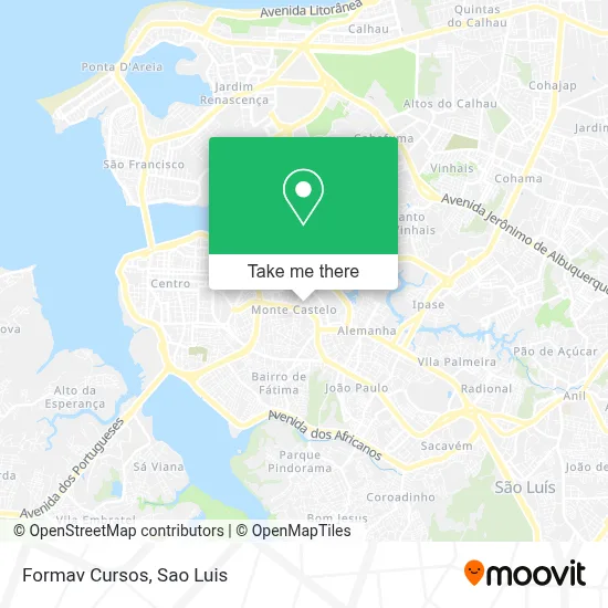 Formav Cursos map