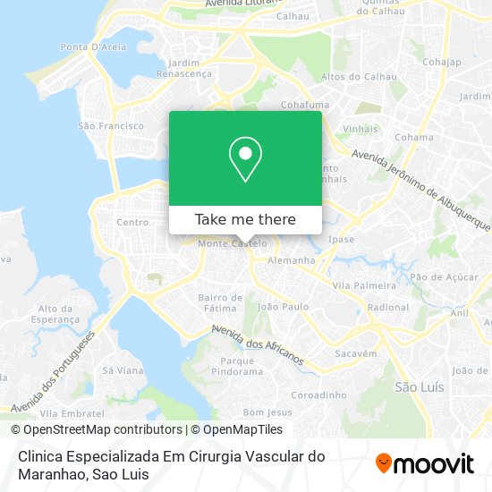 Clinica Especializada Em Cirurgia Vascular do Maranhao map