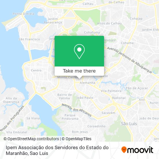 Ipem Associação dos Servidores do Estado do Maranhão map