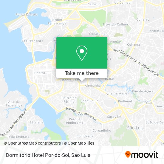 Dormitorio Hotel Por-do-Sol map