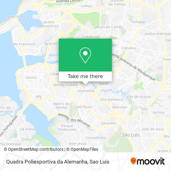 Quadra Poliesportiva da Alemanha map