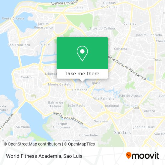 Mapa World Fitness Academia