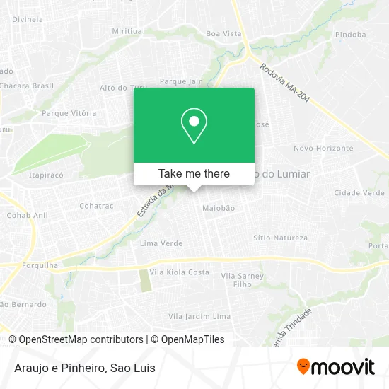 Araujo e Pinheiro map