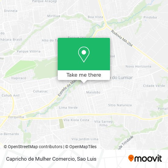 Capricho de Mulher Comercio map