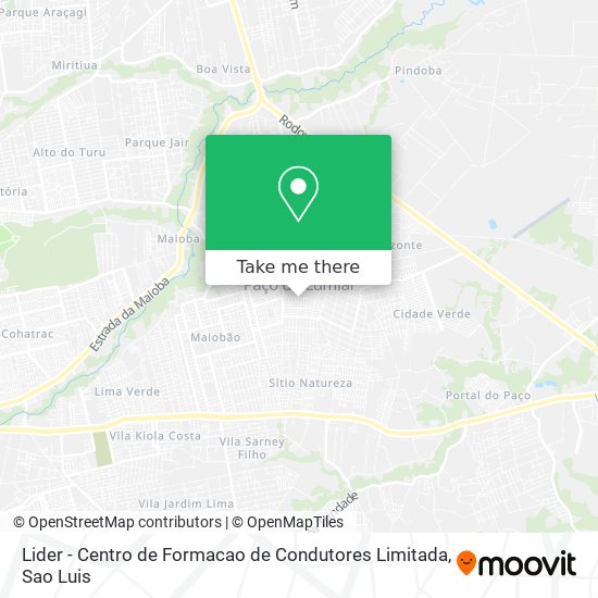 Lider - Centro de Formacao de Condutores Limitada map