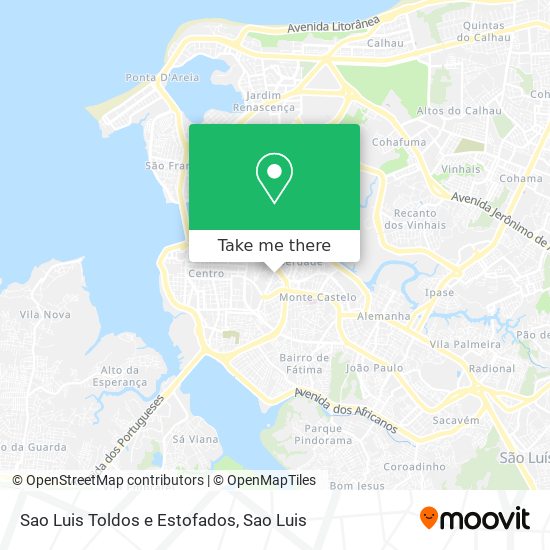 Sao Luis Toldos e Estofados map