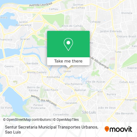 Sentur Secretaria Municipal Transportes Urbanos map