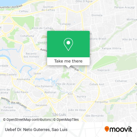 Uebef Dr. Neto Guterres map