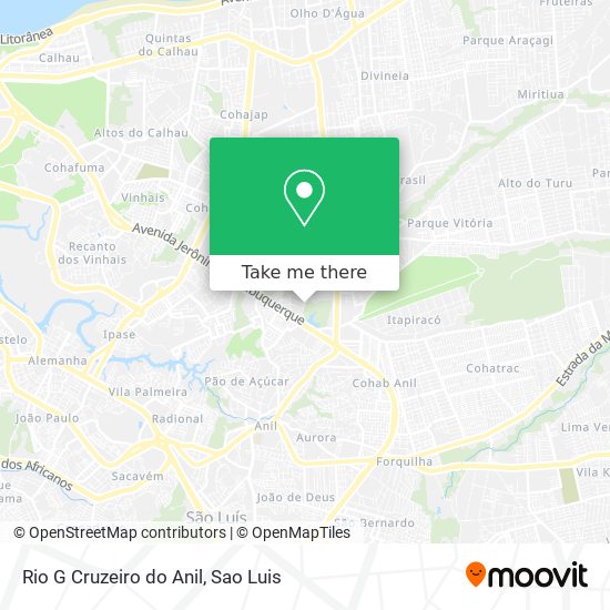 Rio G Cruzeiro do Anil map