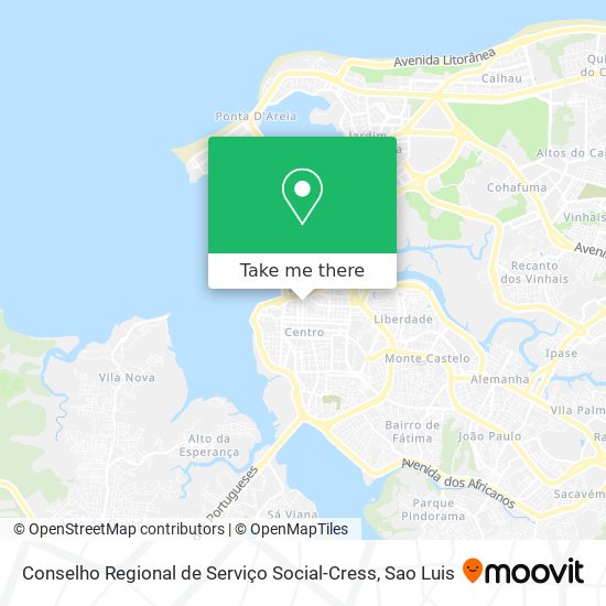 Conselho Regional de Serviço Social-Cress map