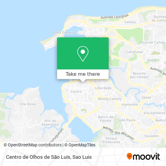 Mapa Centro de Olhos de São Luís