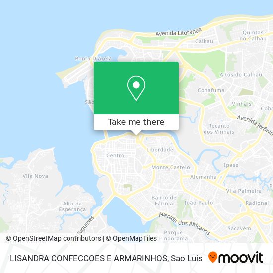 Mapa LISANDRA CONFECCOES E ARMARINHOS