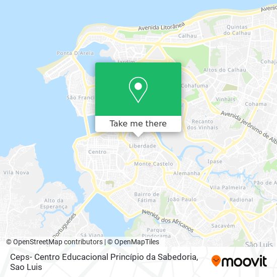 Ceps- Centro Educacional Princípio da Sabedoria map