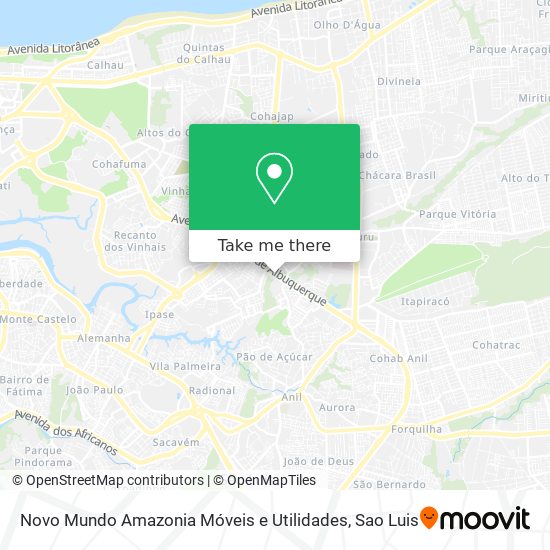 Novo Mundo Amazonia Móveis e Utilidades map