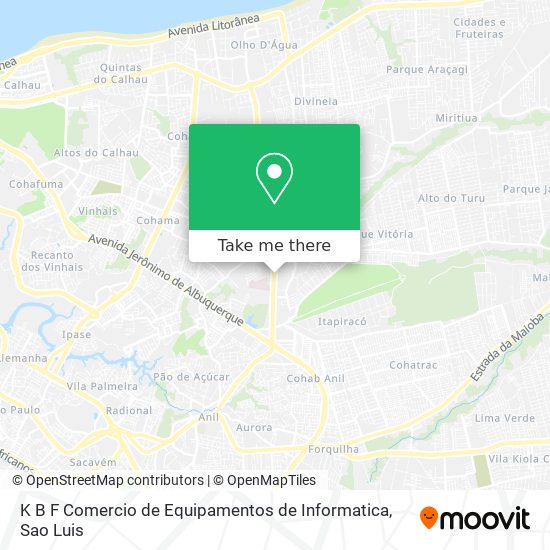K B F Comercio de Equipamentos de Informatica map