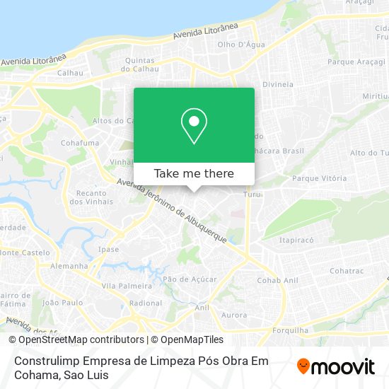 Construlimp Empresa de Limpeza Pós Obra Em Cohama map