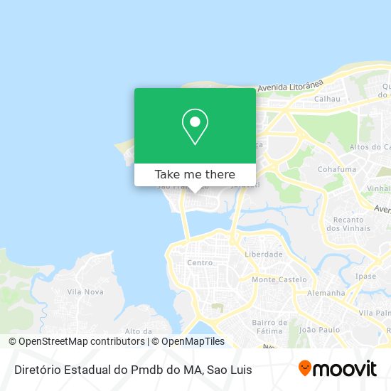 Diretório Estadual do Pmdb do MA map