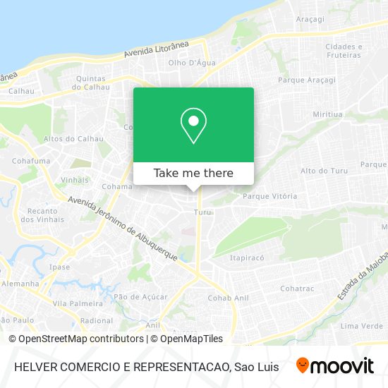 HELVER COMERCIO E REPRESENTACAO map