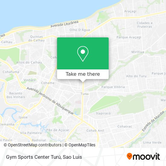 Gym Sports Center Turú map