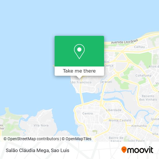 Salão Cláudia Mega map