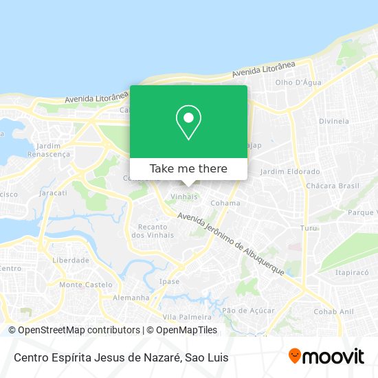 Centro Espírita Jesus de Nazaré map