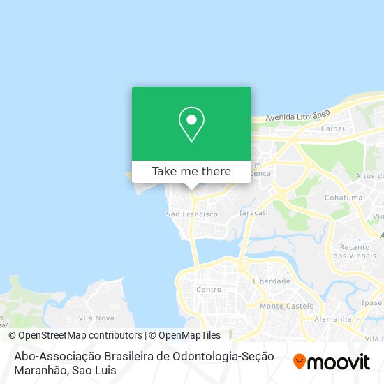 Abo-Associação Brasileira de Odontologia-Seção Maranhão map
