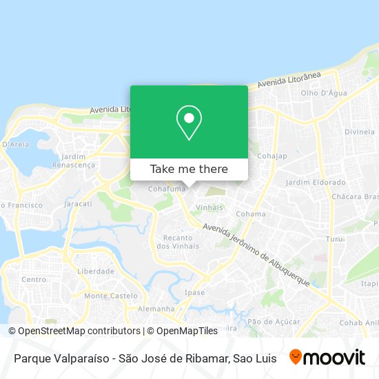 Parque Valparaíso - São José de Ribamar map