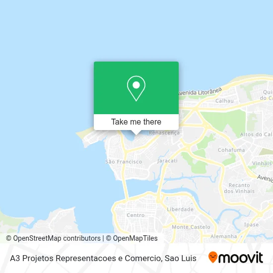 A3 Projetos Representacoes e Comercio map