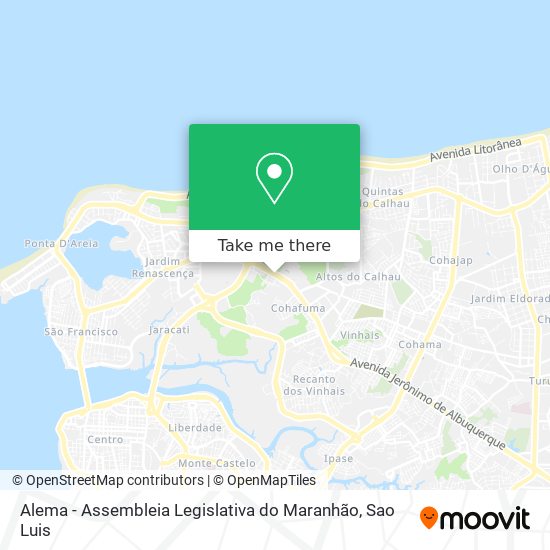 Alema - Assembleia Legislativa do Maranhão map