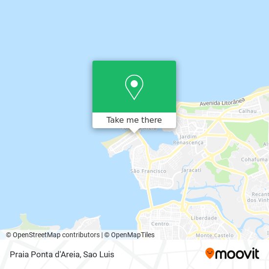 Praia Ponta d'Areia map