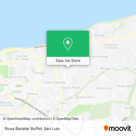 Rosa Bacelar Buffet map