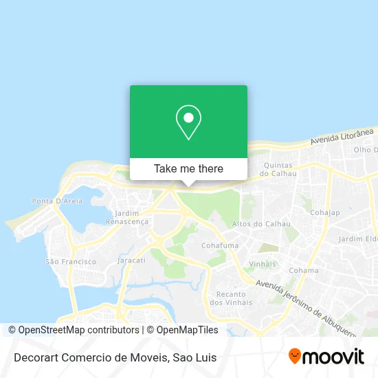 Decorart Comercio de Moveis map