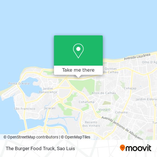 The Burger Food Truck map