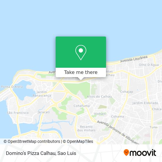 Domino's Pizza Calhau map