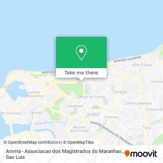 Amma - Associacao dos Magistrados do Maranhao. map