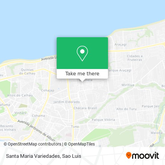 Santa Maria Variedades map