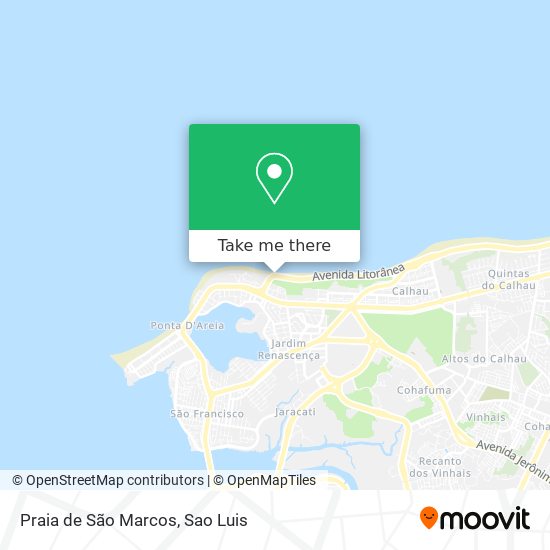 Praia de São Marcos map